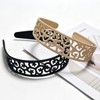 Springtime 6 Pack Hollow Cutout Headbands for Women Wide Plastic