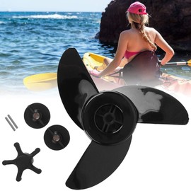 Alomejor Boots Propeller 1 Set 3 Blades Motor Boat Propeller Electric Motor Outboard Blades for Replacement