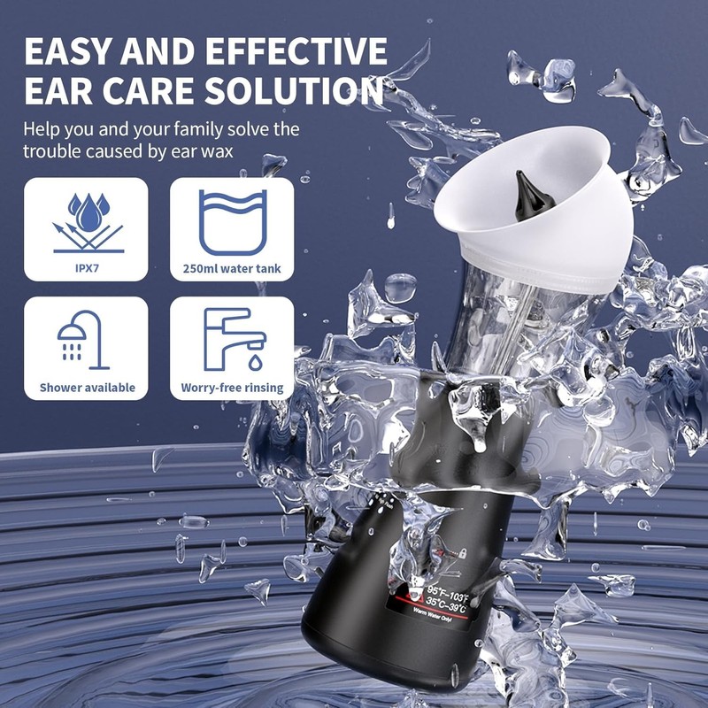 Upgraded Ear Wax Removal Kit, 4-Mode Electric Ear Cleaner -
