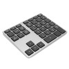 Wireless Number Pad 35 Keys Aluminum Alloy Ultrathin Rechargeable Ergonomic