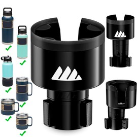 [Upgraded] Integral Ultimate Car Cup Holder Expander - Adjustable Base - Organizer & Expander for Vehicles - Compatible with Mugs, Yeti 14/24/36/46oz, Rambler, Hydro Flasks 32/40oz, 3.4"-4.0" Bottles
