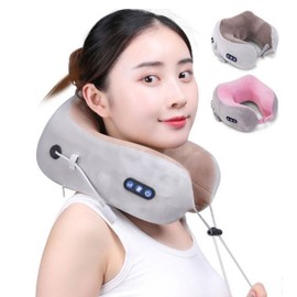 U-Kneading Neck Massager Massager Neck Massage Massage Pillow (Wireless) brown