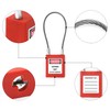 QWORK Lock Out Tag Out Hasp and Lockout Tagout Steel