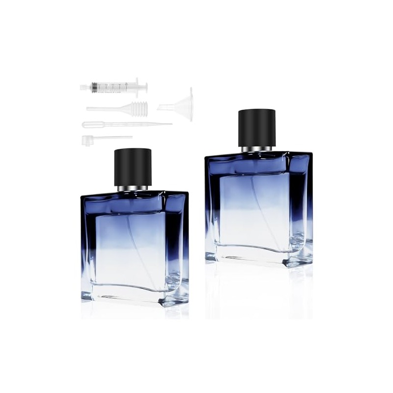 LOPHE Parf√ºmzerst√§uber, 2 St√ºck 50ml Mini Parfum Zerst√§uber Blau, Portable