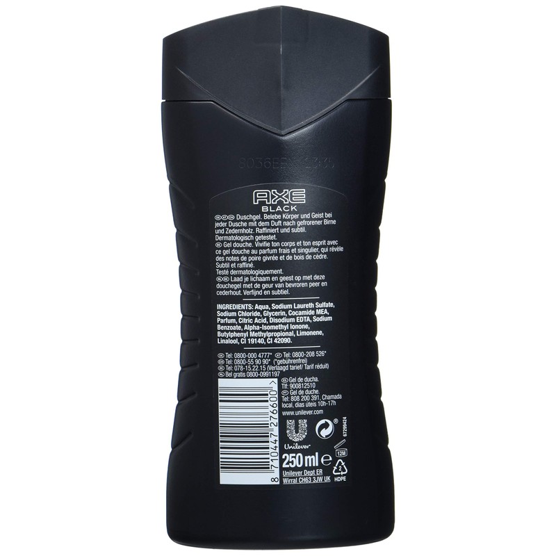 Axe Shower Gel 250 ml Black