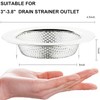 LASSHSWA 2 Pcs Kitchen Sink Strainer Stainless Steel, Mesh and