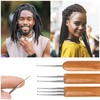9Pcs Dreadlock Crochet Hook Tool, Reusable Dreadlock Crochet Needle with