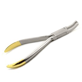 MEDSPO Professional Dental Pliers | Orthodontic Braces Arch Forming Hard Wire TC | Utility Pliers | Dental Wire Bending Cutter Lab New (Bracket Removing TC (Curved) Plier)