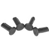Black Car Bumper Rivets Plastic Push Pin Clips Fasteners Body