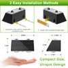 LANSOW Solar Fence Lights Outdoor, 12 Pack Solar Powered Lights