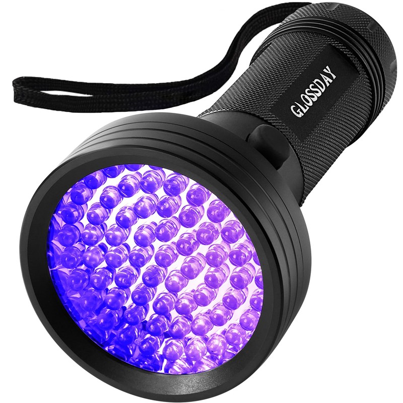 GLOSSDAY Blacklight Flashlight 68 LED UV Flashlight,Ultraviolet Flashlight Black Light