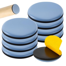 Menibeuty Tefl-Ongleiter, 8 Pcs Selbstklebend Profi Möbelgleiter Te-Flongleiter Teflongl-Eiter Selbstklebend Teppichgleiter P-Tfe Rund, Für Esstisch- Und Stuhl-Set (8, Kreisförmig,50mm)