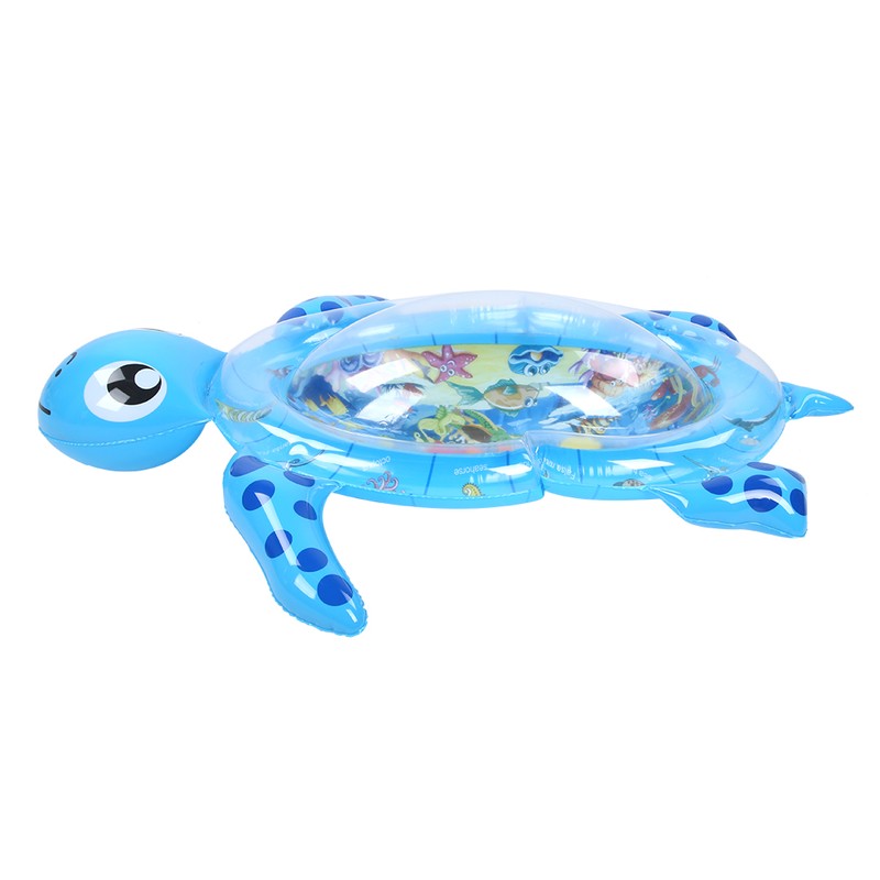 Inflatable Water Mat Tummy Time Turtle Shaped Thickened Baby Playing