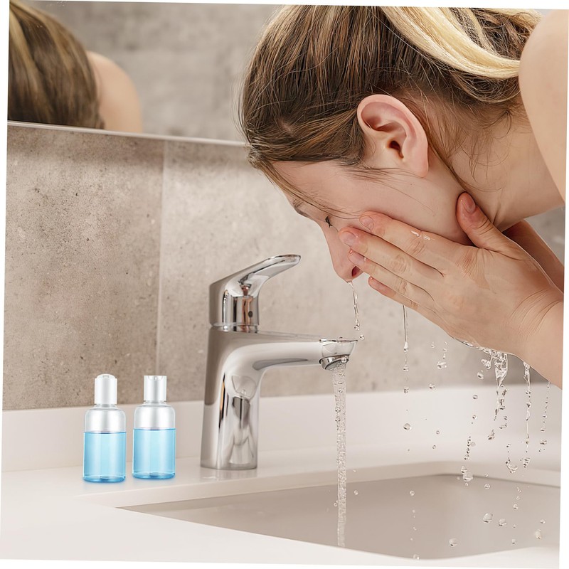 TOVINANNA 12pcs Travel Bottles Refillable Press Bottles for Shampoo Lotion