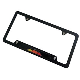 3 Color Mountain License Plate Frame Cover Holder, Black for Toyota Tacoma Tundra 4Runner Off Road, Truck Car Accessories 1PC