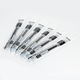 Pentel Refill Ink - for EnerGel Gel Pen, 1.0mm Metal Tip, Bold, Black Ink, Pack of 6 Refills (LR10-6A)