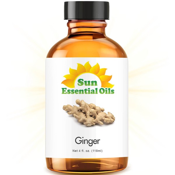 Ginger Essential Oil (Huge 4oz Bottle) Bulk Ginger Oil - 4 Ounce