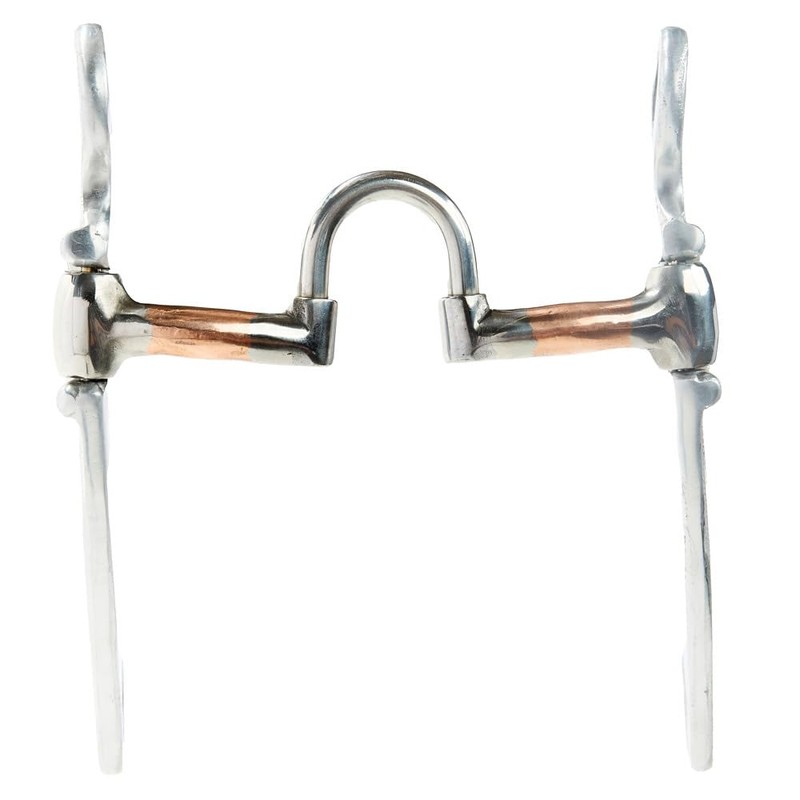 HILASON ALMINIUM Engraved Horse Curb BIT 5" Mouth Correction Copper