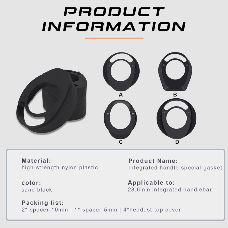 Alfa Pasca Handlebar Spacer for Bicycles, Bicycle Ahead Stem Spacer