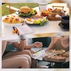 CREATCABIN 4Pcs 2 Sizes Reusable Zipper Snack Pouches Sandwich Bags