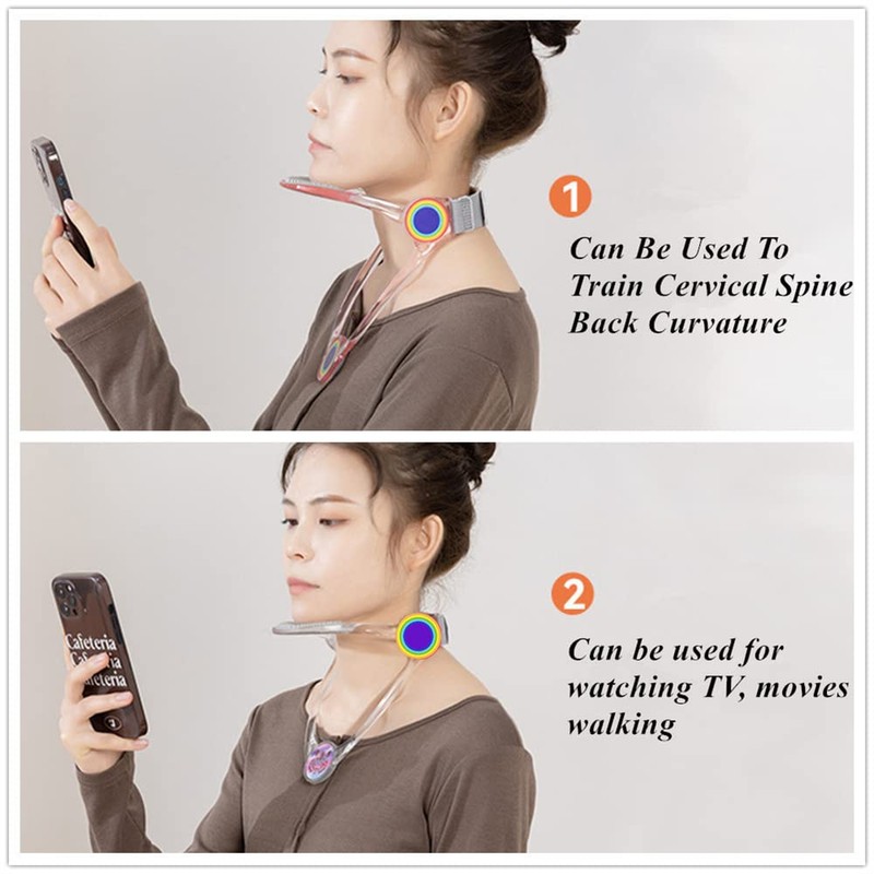 Cervical Vertebra Support, 360° Adjustable Neck Support Posture Corrector, Neck