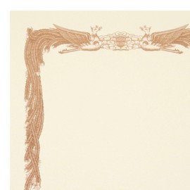 A4 Vertical A4 A4 Horizontal Writing Cream, 10 Sheets, A4 Wide, 8.5 x 12.2 inches (218 x 310 mm), Phoenix Frame, Graduation Certificate, Commendation Certificates