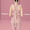 2pcs 31.5in Length Yoga Training Stick Beechwood Open Shoulder Back
