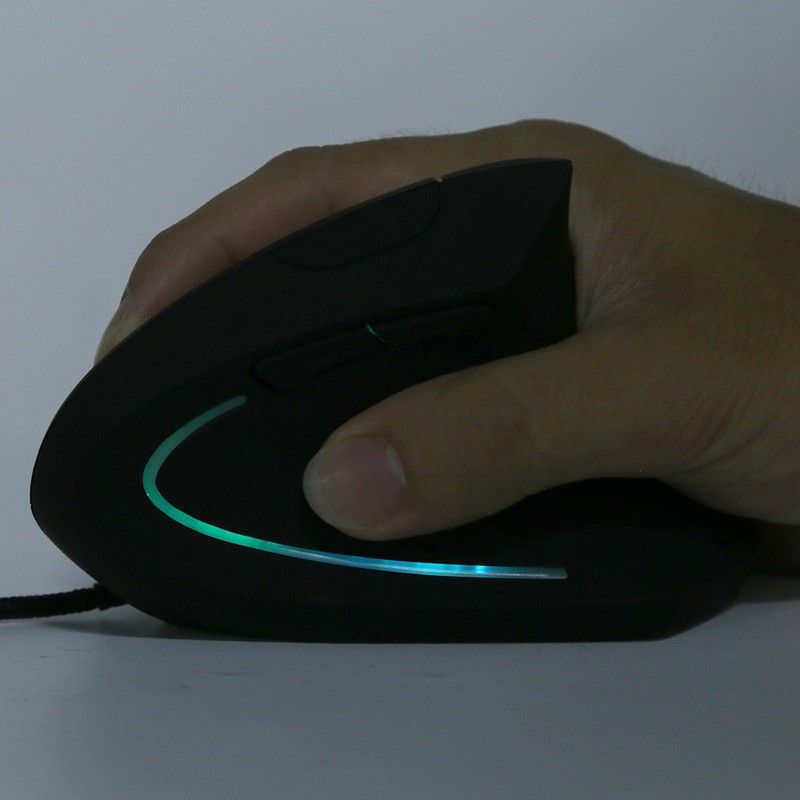 Vertical Mouse Colorful Ergonomic Rechargeable USB Receiver ABS Office Wired