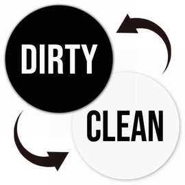 Dishwasher Magnet Clean Dirty Sign, Dirty Clean Dishwasher Magnet, Clean Dirty Magnet for Dishwasher, Dishwasher Magnet for Kitchen Organization