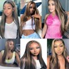 Niciitysi Highlight Straight Human Hair Bundles Ombre Two Tone Black