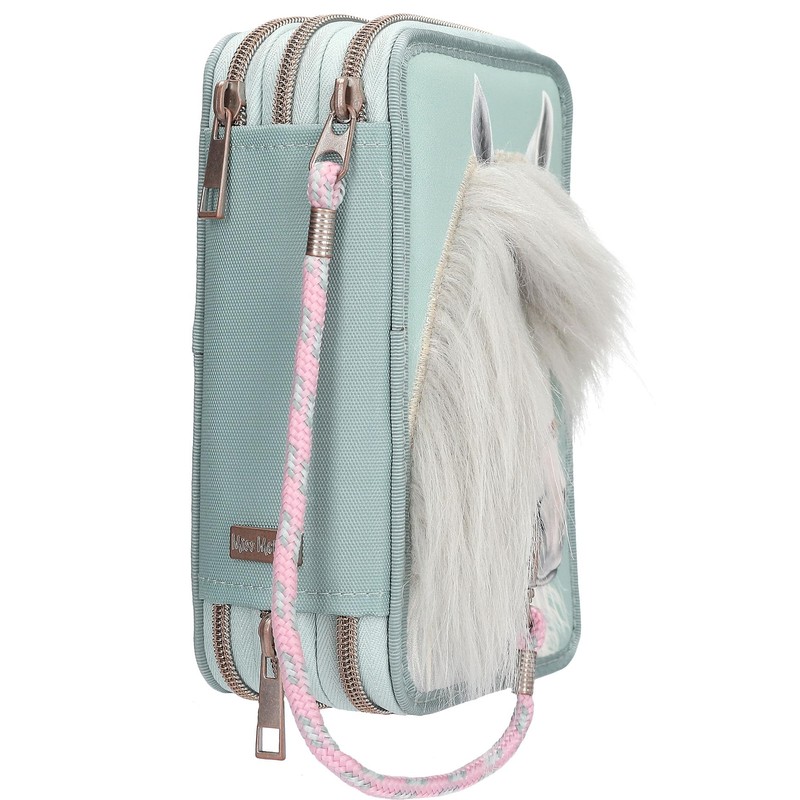 Depesche Miss Melody 13692 Triple Pencil Case with Horse Head