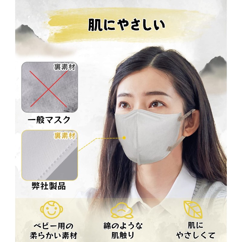 【MAX FIT シリーズ】 立体マスク 大きめ メンズ バイカラー 3Dマスク 黒 不織布