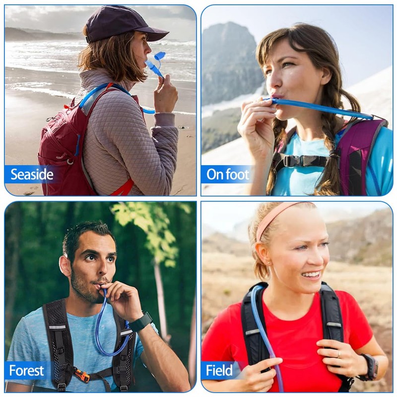 Riisoyu Leak-proof hydration bladder, 2L BPA-free drinking water bladder, hydration