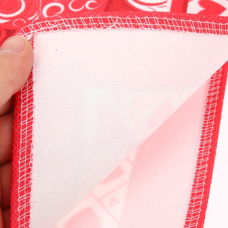 Gadpiparty Romantic Heart Printed Table Runner Valentine's Day Decor Kitchen