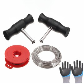 LUPATDY 6 pieces car windscreen removal tool, universal windscreen removal tool, car window removal tool with glass cutting device, handle and gloves kit.