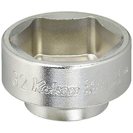 Yamashita Industrial Laboratory Koken 3/8 (9.5 mm) SQ. European Car Oil Filter Socket 1.3 inches (32 mm) 3400M.24-32