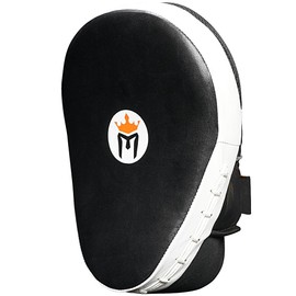 Meister Cowhide Leather Curved Focus Mitts w/Wrist Support (Pair)
