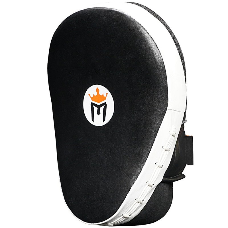 Meister Cowhide Leather Curved Focus Mitts w/Wrist Support (Pair)