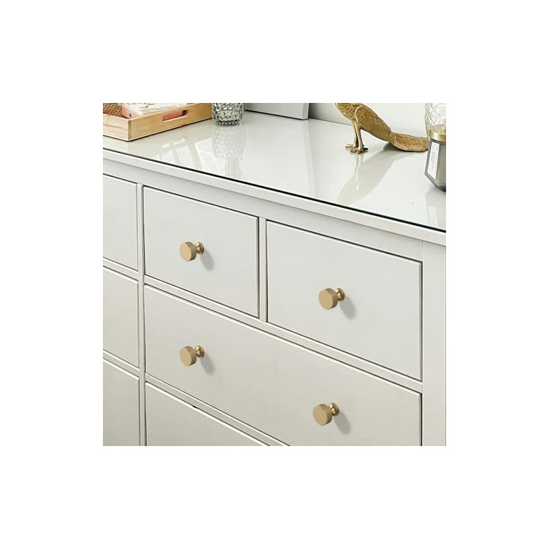 10 Pack Champagne Bronze Knurled Cabinet Knobs Kitchen Champagne Gold