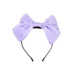 Large Bow Headbands for Women Girls Purple Double Layer Bowknot Headband Fashion Knotted Bow Head Bands for Women's Hair Accessories for Long Short Hair Hoop for Women Satin Bow Knotted Head Piece