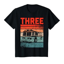 Kids 3 Year Old Shirt 3rd Birthday Boy Firefighter Fire Truck T-Shirt