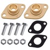 HYDRO MASTER Solid Brass Flange Kit with Gaskets, 3/4" Sweat,