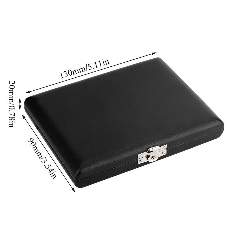SOULONG Black PU Leather Saxophone Clarinet Case for 6 Reeds