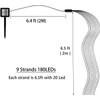 Solar Fairy String Lights Outside, Multi Strand 180 LEDs Watering