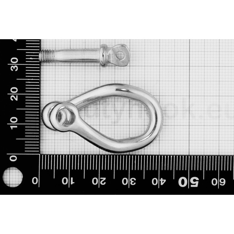 Dutyhook 5X40 Twisted Shackle, Stainless Steel AISI 316