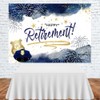 Lofaris Happy Retirement Backdrop - Police Retirement Party Decorations Flag,