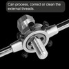 sourcing map 2pcs Round Threading Die M2 x 0.4 Metric