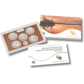 2014 S United States Mint America the Beautiful Quarters Proof Set™ OGP