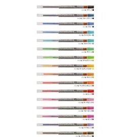 三菱鉛筆 Style Fit Ink Rollerball Pens 0.28 mm Refills All Colours Set of 16