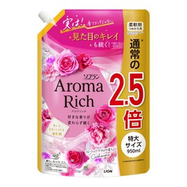 Lion Soflan Aroma Rich Catherine Refill, Extra Large, 34.4 fl oz (950 ml) Refill, Softener